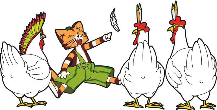 Produktbild Pettersson und Findus Indianer-Hühner (80 x 40 cm)