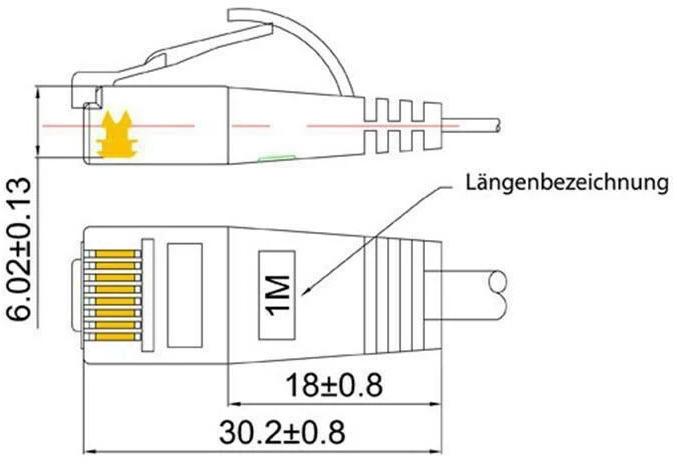 Actual product image Wirewin Network cable (UTP, CAT6, 2 m)