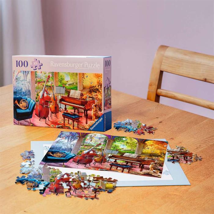 Actual product image Ravensburger Puzzle 12001366 - Musical seasons - Puzzle for older people and seniors (100 pieces)