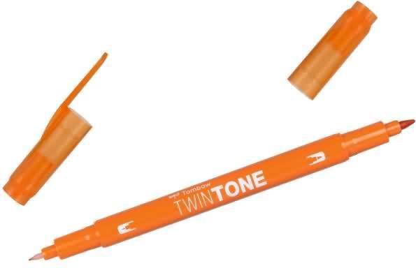 Produktbild Tombow Twintone Fasermaler (28, Orange, 1 x)