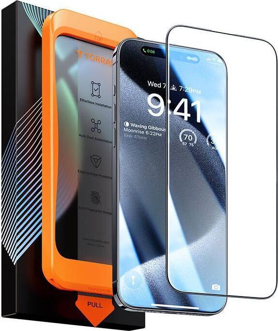 Immagine prodotto Torras Vetro antiproiettile diamantato (1 Pezzo/i, Apple iPhone 15 Pro)
