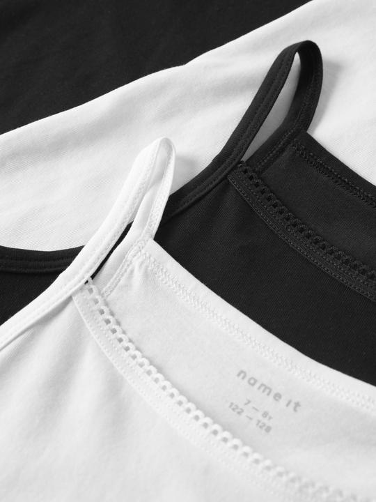 Produktbild Name it Nkfstrap Top 4p Black White Solid Noos (134, 140)