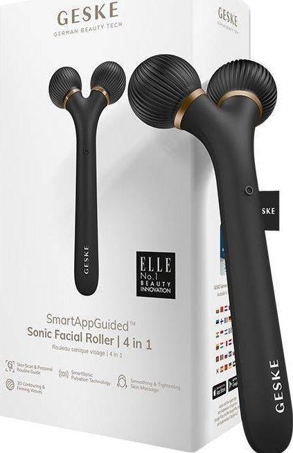 Konjac Sponge Roller soniczy do twarzy 4w1 Geske z Aplikacją (szary)