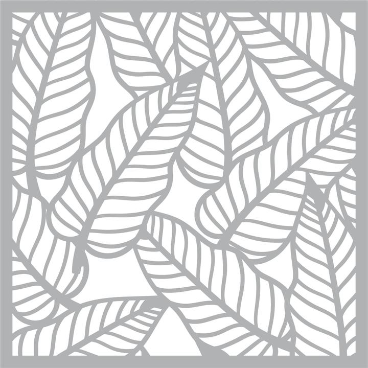 Image du produit Pronty Crafts Pochoir "Feuilles tropicales", 15 x 15 cm, polyester