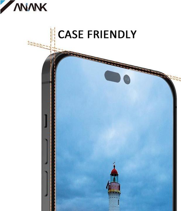 Immagine prodotto Anank Vetro blindato trasparente 2.5D per iPhone 16 Plus - vetro giapponese Asahi (1 Pezzo/i, Apple iPhone 16 Plus)
