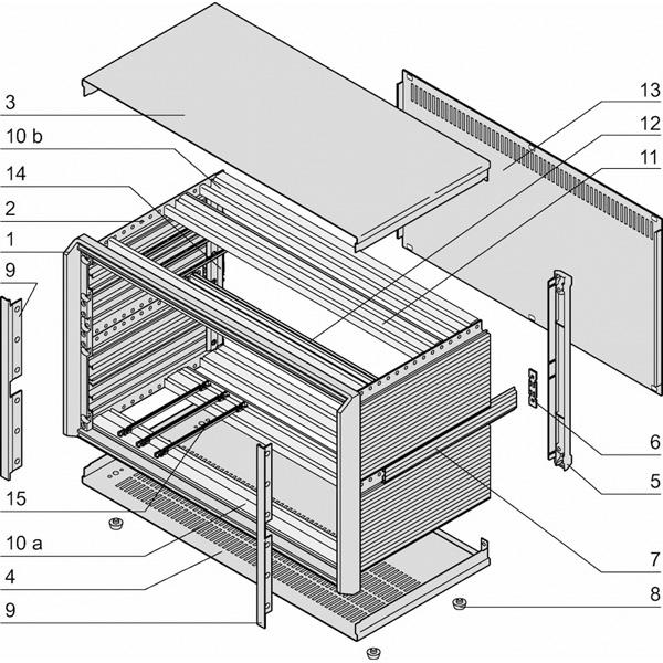 Produktbild Schroff Komplettgehäuse, EMV-geschirmt - PROPAC PRO GEH.3HE 42TE 326T