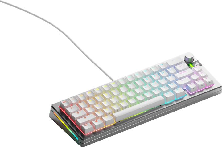 Produktbild Glorious GMMK 3 Pro 65 % Custom Gaming-Tastatur - Pre-Built, ANSI (US), Fox Switches, silber (Eng. Int., Kabelgebunden)