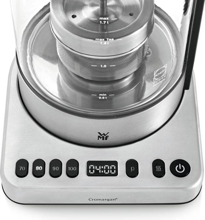 Image du produit WMF Bouilloire en verre avec sélection de la température 1,7l Filtre à thé Fonction maintien au chaud (1.70 l)