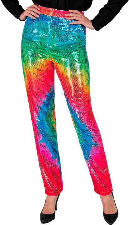 Immagine prodotto Widmann Pantaloni in paillettes con motivo tie-dye Rainbow