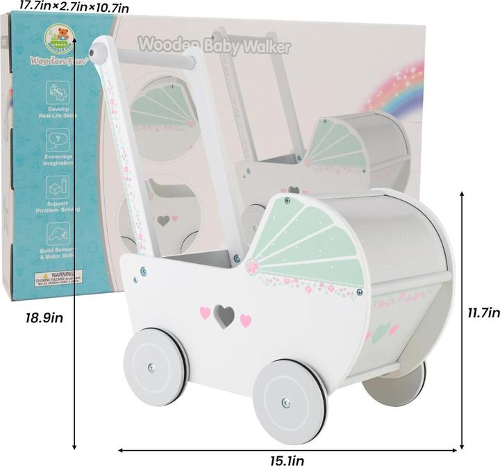 Immagine prodotto Woodenfun Passeggino per bambini