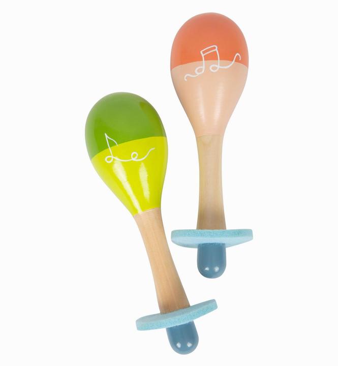 Actual product image small foot Maracas Groovy Beats (German, French, Italian, English)