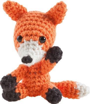 Actual product image Folia Mini crochet set fox