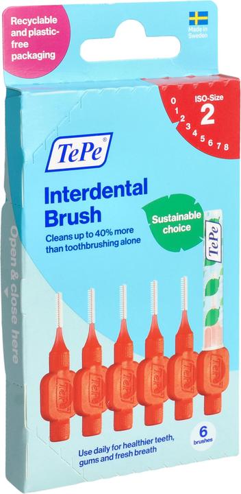 TePe Interdental Brush Red 0.5 - Effective Oral Care (6 x, 0.50 mm)