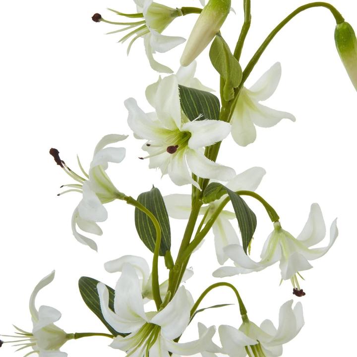 Actual product image Hill Interiors Turk's Cap Lily Spray Artificial Flower (82 cm)