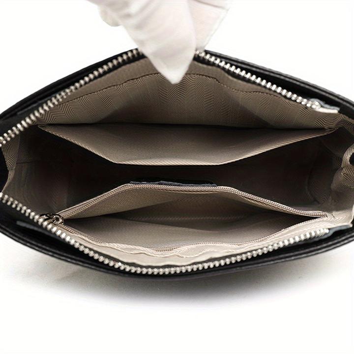 Produktbild Only-Bags.Store Kunstleder Crossbody Umhängetasche, Solid Farbe Messenger Satchel Geldbörse, Casual Fashion