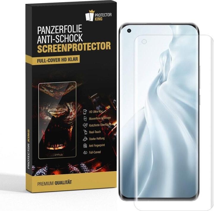 Produktbild Protectorking 3x Panzerfolie Anti-Shock HD Klar (3 Stück, Xiaomi Mi 11 Pro)
