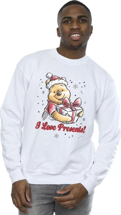 Actual product image Disney Mens Winnie The Pooh Love Presents Sweatshirt (L)