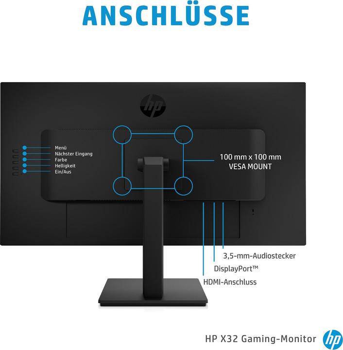 Produktbild HP X32 (2560 x 1440 Pixel, 32")
