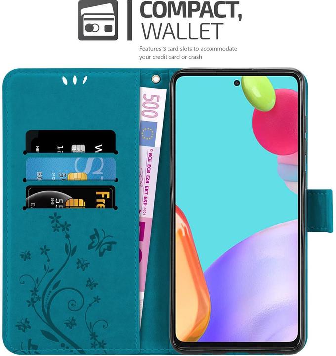 Actual product image Cadorabo Flower Book cover (Samsung Galaxy A52, Samsung Galaxy A52 5G, Samsung Galaxy A52s 5G)