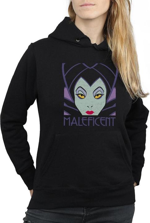 Immagine prodotto Disney Maleficent Cropped Head Felpa con Cappuccio Donna (S)