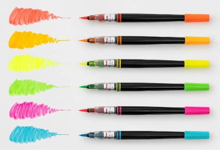 Image du produit Pentel Feutre Color Brush Neon color edition, jaune (Jaune)