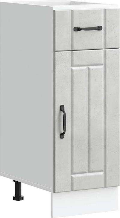 Actual product image VidaXL Kitchen base unit Lucca Concrete grey Wood-based sink base unit (30 x 46 x 81.5 cm)