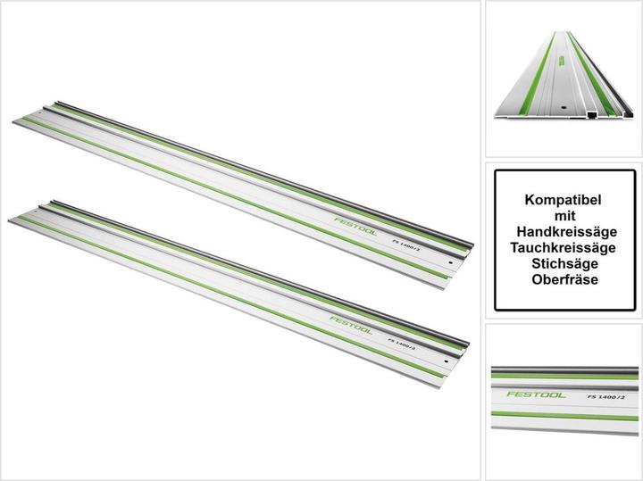 Image du produit Festool FS 1080/2 Rail de guidage 1080 mm, pour scies à main, scies plongeantes et scies sauteuses (108 cm)