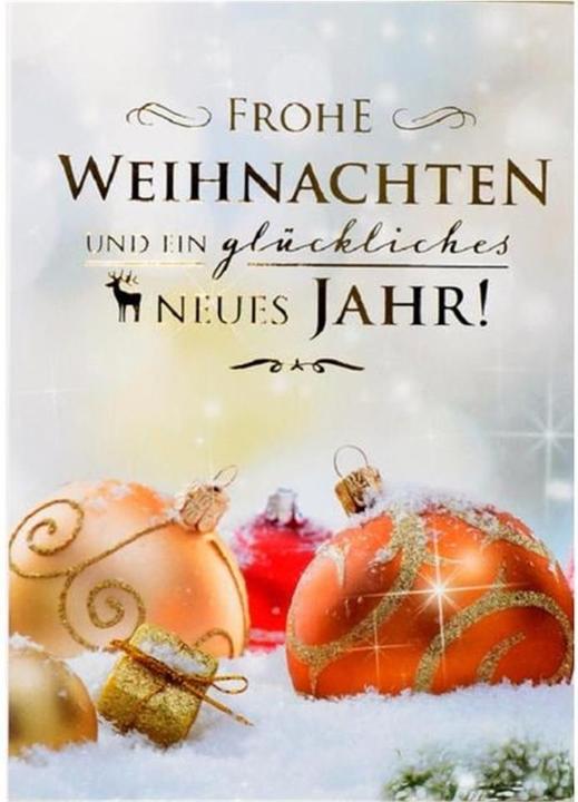 Produktbild ABC Weihnachtskarte Frohe Weihnachten und Neujahr (5 Stk.)