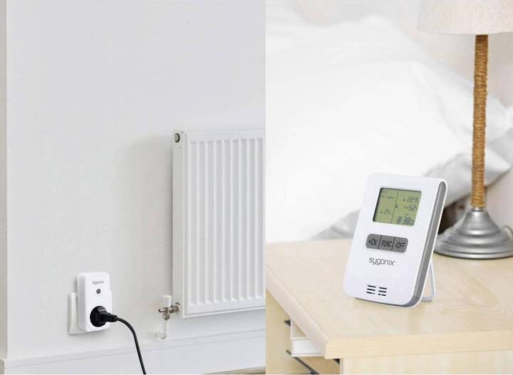 Image du produit Sygonix RS2W Radio Heating Control Set Intermediate Plug Puissance de commutation (max.) 3500 W Portée max. (0.15 km)