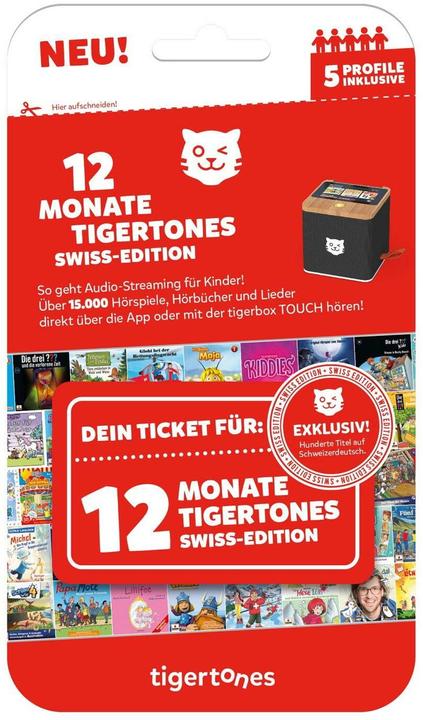 Tigermedia tigertones - Ticket 12 mois Swiss-Edition (Allemand)