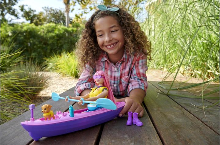 Image du produit Barbie BRB Camping Daisy Set de jeu avec kayak