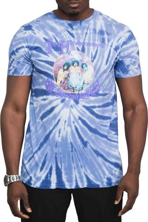 Actual product image Jimi Hendrix Unisex Adult Are You Experienced Tie Dye T-Shirt (S)