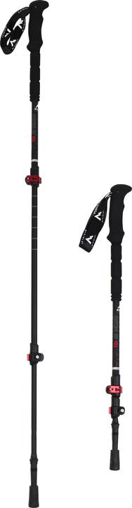 Produktbild Mc Kinley McKinley Hiker III Alu Wanderstock (Farbe: 100 schwarz/rot)
