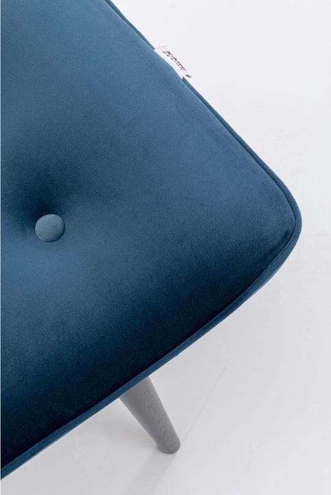 Actual product image Kare Design Stool Black Vicky Velvet Petrol 46x59cm (59 cm)