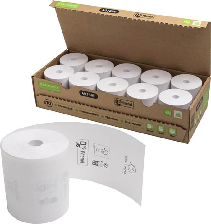 Actual product image Exacompta Thermal roll plastic free