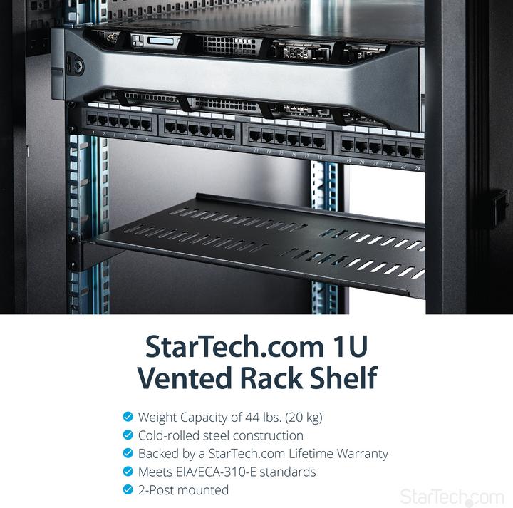 Image du produit StarTech étagère Pour Serveur Ventilée 1u St