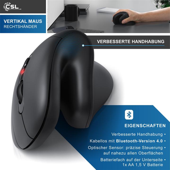 Actual product image CSL Vertikalmaus (Wireless)