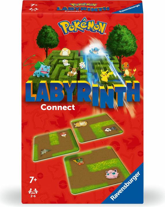 Actual product image Ravensburger 22579 - Pokémon Labyrinth Connect - Bring-along game for 2-6 players aged 7 and up with the (German, Italian, French, Dutch, Portuguese, Spanish)