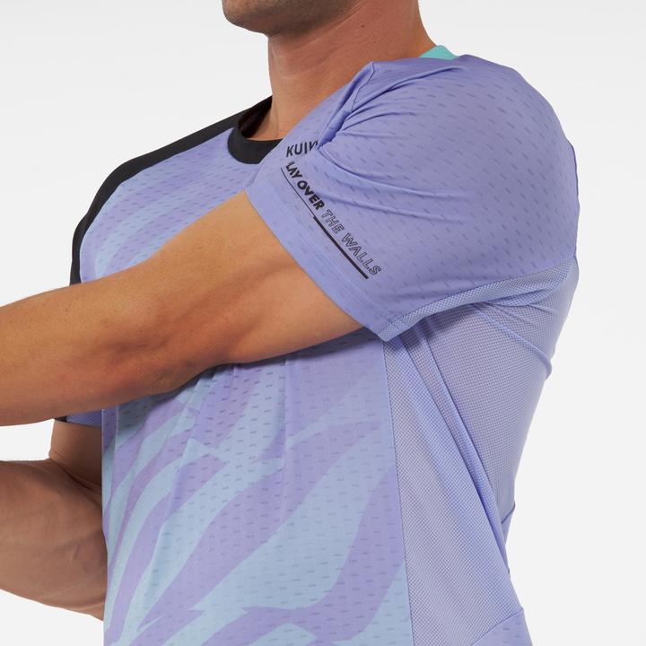 Actual product image Kuikma Men's Padel T-Shirt short sleeve - PTS 900 purple (XL)