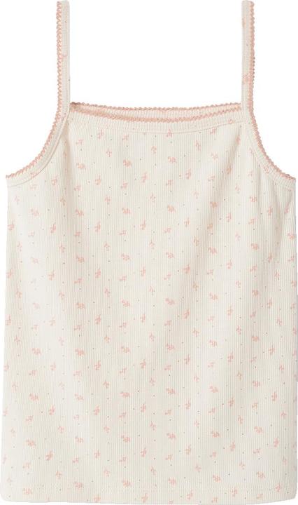 Actual product image Vertbaudet 3-pack girls' strap tops, rib Oeko-Tex (116)