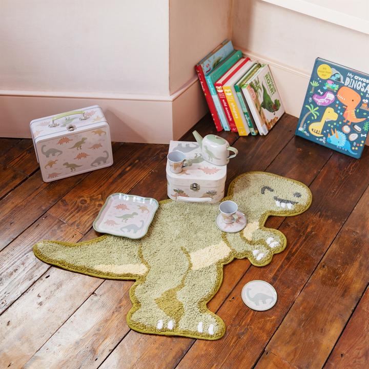 Immagine prodotto Activity Board Set da tè per due bambini con dinosauri, teiera per dinosauri, gioco di finzione