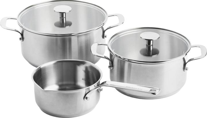 Produktbild KitchenAid Stainless Steel Pannenset 3-delig (24 cm, Pfannenset + Topfset, Edelstahl)