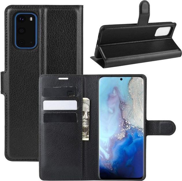 Actual product image MU Classic Litchi Leather Bookcover Series (Samsung Galaxy S20+)