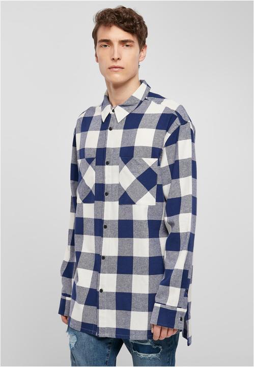 Actual product image Urban Classics Long Oversized Checked Shirt - 16632 (M)