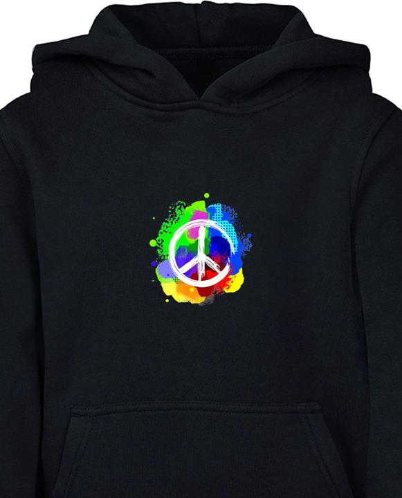 Actual product image Merchcode Peace - Graffiti Basic Kids Hoody - 174519 (146)