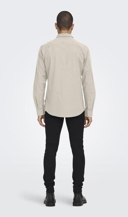 Image du produit Only & Sons Slim Fit Button-Down Col Chemise Oxford (L)