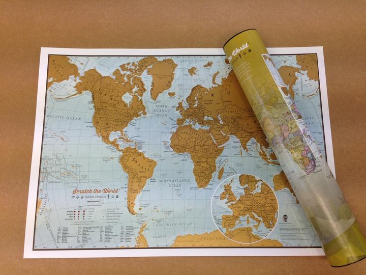 Produktbild Maps International Scratch the World travel