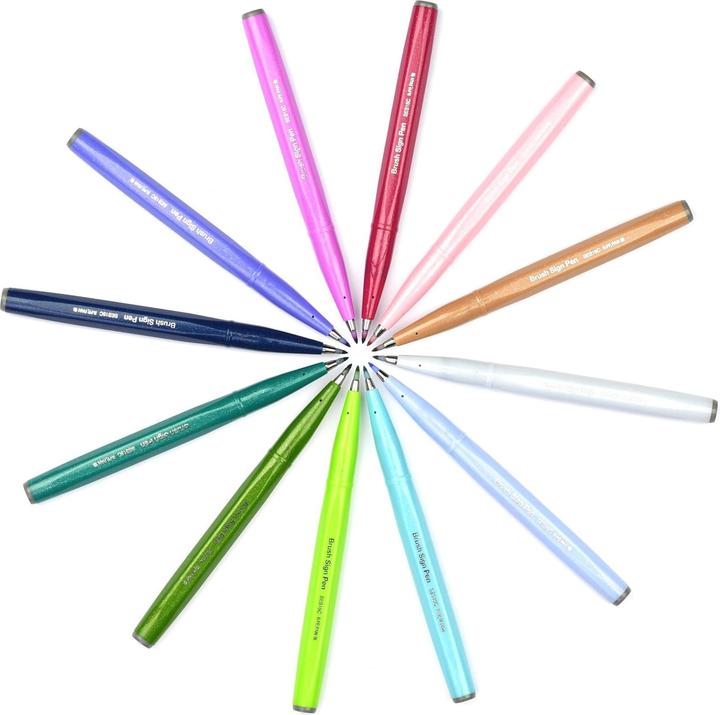 Actual product image Pentel Sign Pen Brush (Black, 1 x)