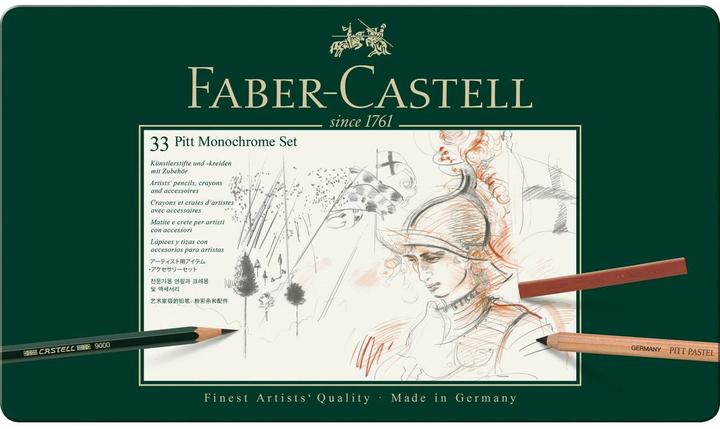 Faber-Castell Carbon pencil Pitt Monochrome Set (Multicoloured, 1 x)
