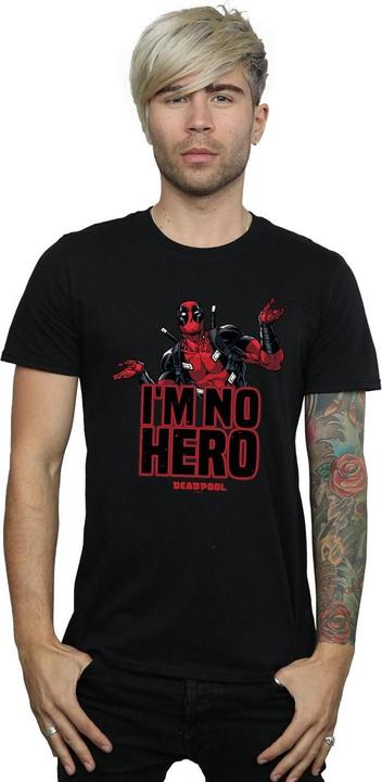 Immagine prodotto Deadpool I'm No Hero Maglietta Uomo (XXL)